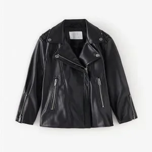 Zara | Jackets & Coats | Zara Kids Faux Leather Biker Jacket